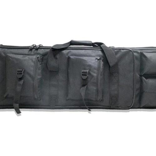 Mochila cuadrada de transporte para rifle negra 120 cm