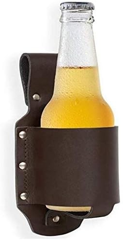 Funda Para Botella Cuero Cafe