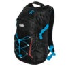 Mochila Para Montana RIGI 23 L, Semi-Impermeable, Negra Con Azul Electrico