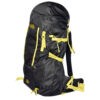 Mochila Para Montana SANTIS 50 L, Semi-Impermeable, Negra Con Verde