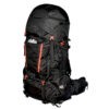 Mochila Para Montana Montana 65 L, Semi-Impermeable, Negra Con Rojo