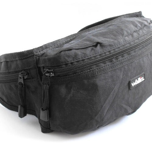 Cangurera C/Compartimientos, Correa Ajustable, 42/20x11x7 Cm, Negro