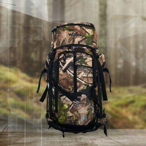 Mochila Para Media Montana CAMU 45 L, Soporte De PVC, 38x52x22 Cm, Camuflaje