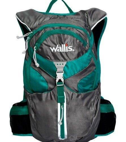 Mochila De Hidratacion NITRA 1.5 L, Semi-Impermeable, Gris Oxford Con Azul