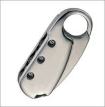 Candado De Combinacion Con Gancho, Color Plata