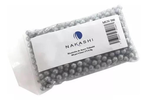 Municion Acero NAKASHI Cal. .177 25 KGS. BOLSA