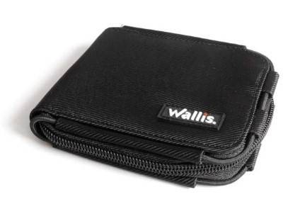 Cartera Con Cierre, Cerrada 12×10 Cm, Negra