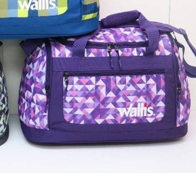 Maleta Deportiva 50 L, 54x30x25 Cm, Triangulos Morado Con Rosa