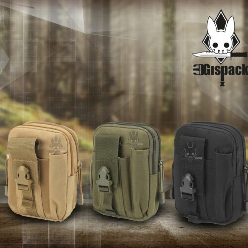 Mini Mochila Tactica  Gispack 3 Colores