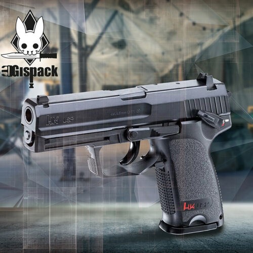 Pistola H&K USP Negra CO2 BB Cal. .177 400 Fps