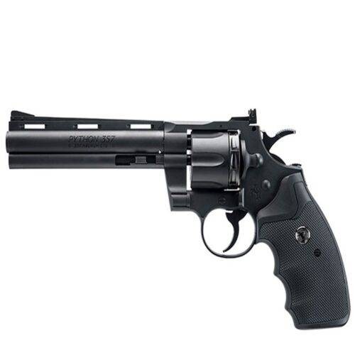 Revolver COLT PYTHON Negra CO2 BB Cal. .177  410 Fps POLIMERO
