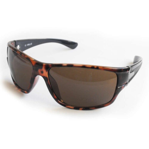 Lentes Casuales armazon Cafe Animal Print, Y Varillas Azul Y Negro, Micas Cafe