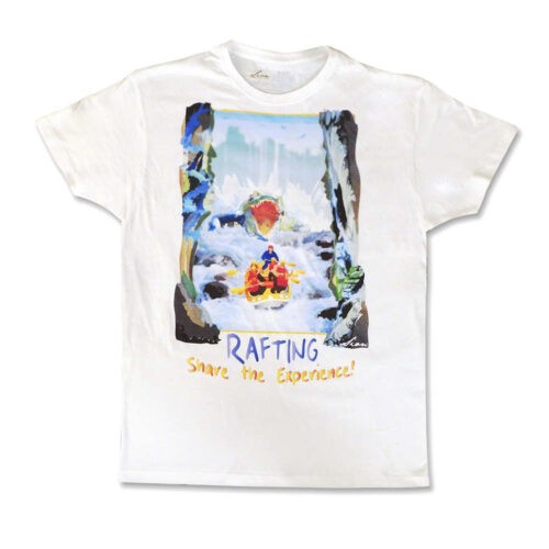 Playera Para Hombre Rafting Share The Experience!, Color Blanco, Talla Mediana.