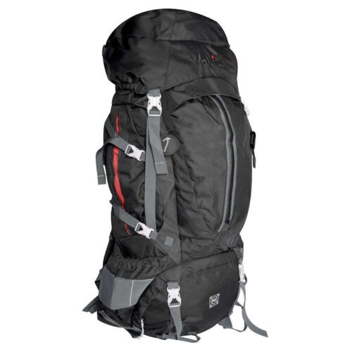 Mochila De Montana KALA PATAR 90 L,  Semi-Impermeable, Con Funda Qe La Hace Impermeable, Varillas De Aluminio, 37x90x26 Cm, Neg