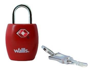 Candado De Llave TSA, Color Rojo