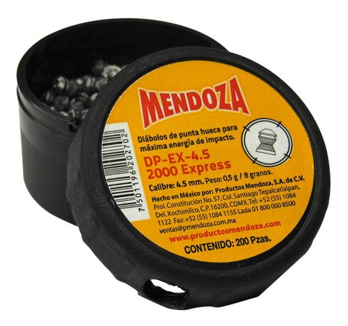Diabolo Mendoza 2000 Expres 4.5 200pza