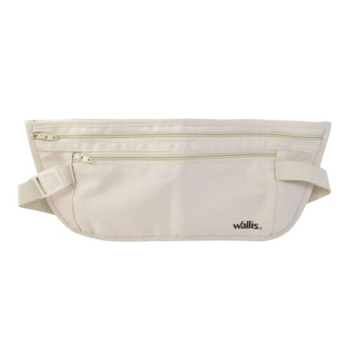 Cartera De Seguridad Con Correa Para Cintura, 30×13 Cm, Color Beige