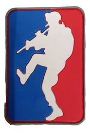 Parche Silueta Rojo Y Blanco