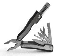 Multiherramienta Con Pinza De 11 Usos, 9 Cm Cerrada, Mango Metal Con Pvcn Gro, Con Funda