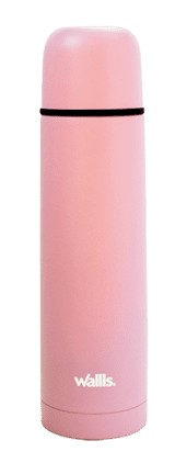 Termo Tipo Bala Tapa Rosca Funciona como Vazo, 500 Ml, Paton De Rosa