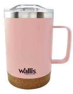 Taza Termica Corcho Rosa