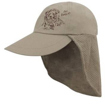 Gorra Con Faldon De Malla Y Cordon Ajustable