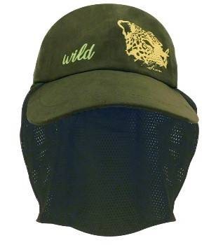 Gorra Con Faldon De Malla Y Cordon Ajustable