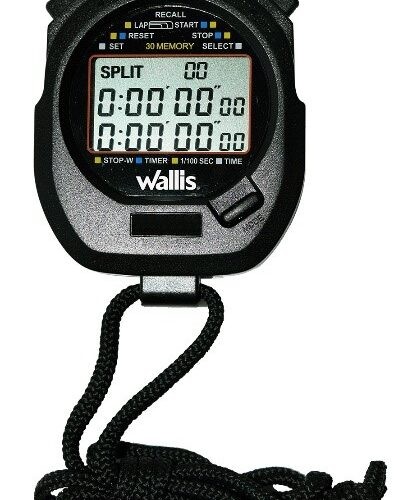 Cronometro Profesional Digital De 30 Memorias, Negro