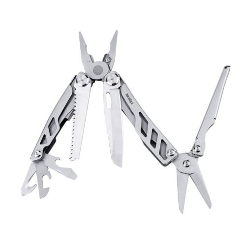 Multiherramienta Con Pinza De 16 Usos, Con Bloqueo, De Acero Inoxidable, Dureza 57-58, 11 Cm Cerrrada