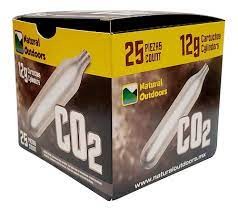 Cartuchos De Gas CO2 Nakashi De 12g, Caja Con 25