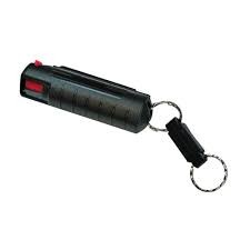 Gas Pimienta Al 15% 1/2 Oz. Llavero Duro Negro (QUICK)